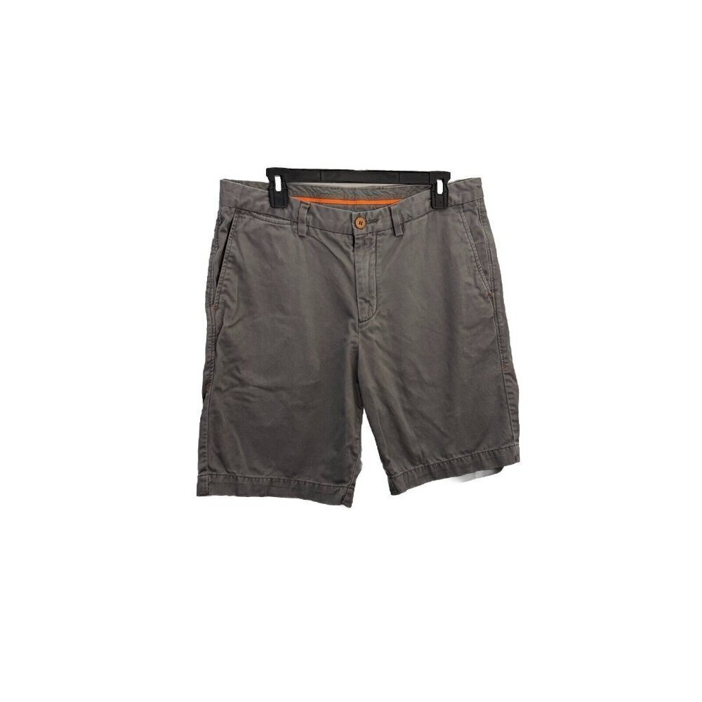 Tommy Bahama Preppy Chino Shorts Gray Men 34 Classic Fit